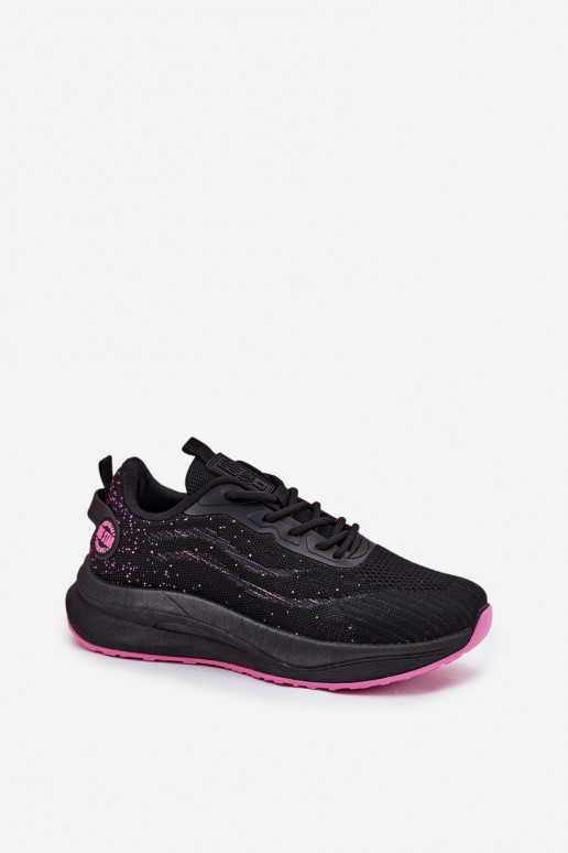 Sneaker tipo sportiniai bateliai su platforma Big Star RR274523 HI-POLY SYSTEM juodos spalvos Sneaker tipo sportiniai bateliai su platforma Big Star RR274523 HI-POLY SYSTEM juodos spalvos