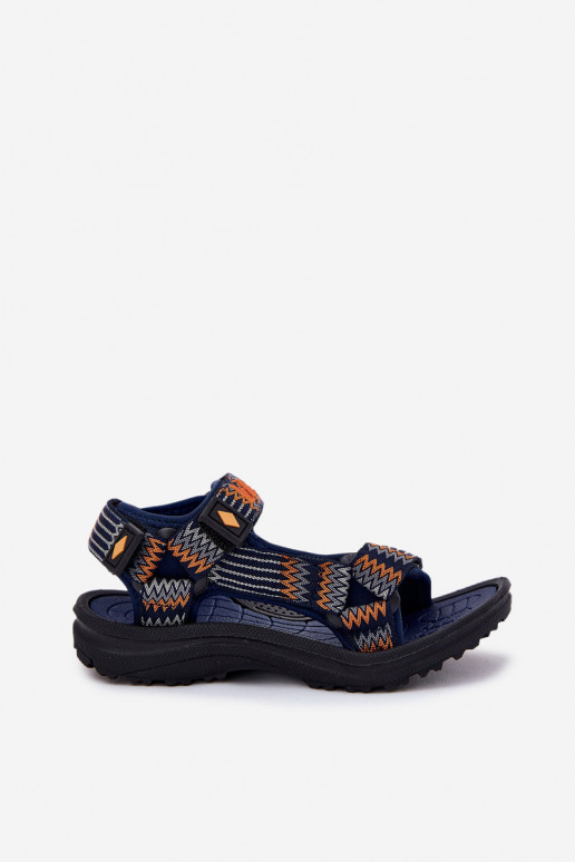 Vaikiškos basutės Lee Cooper LCIN-25-34-3571K tamsiai mėlynos spalvos
