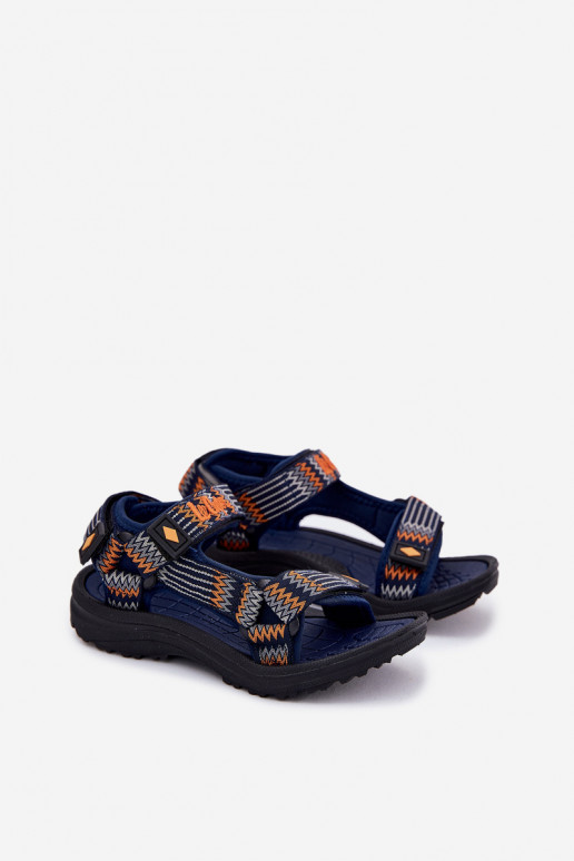 Vaikiškos basutės Lee Cooper LCIN-25-34-3571K tamsiai mėlynos spalvos