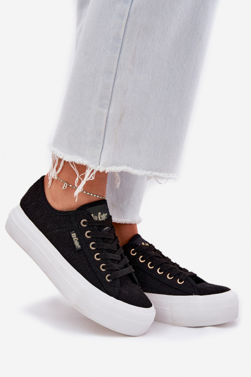 Laisvalaikio bateliai su nėriniais Lee Cooper LCIN-25-31-3439L juodos spalvos Laisvalaikio bateliai su nėriniais Lee Cooper LCIN-25-31-3439L juodos spalvos