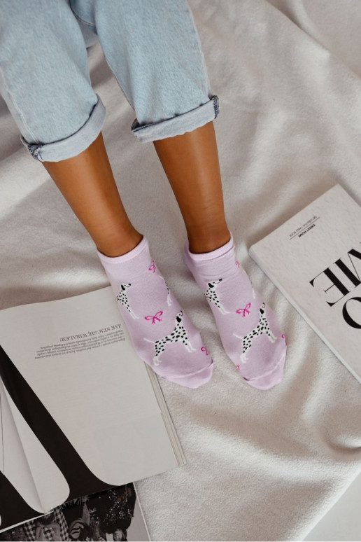 Puskojinės   Dalmatyńczyk Violetinės spalvos Puskojinės   Dalmatyńczyk Violetinės spalvos