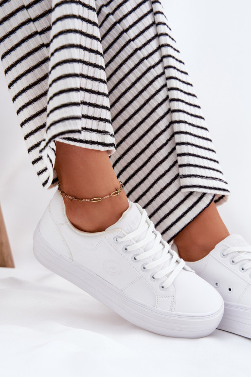 Eko   Laisvalaikio bateliai su platforma Big Star RR274298 baltos spalvos Eko   Laisvalaikio bateliai su platforma Big Star RR274298 baltos spalvos