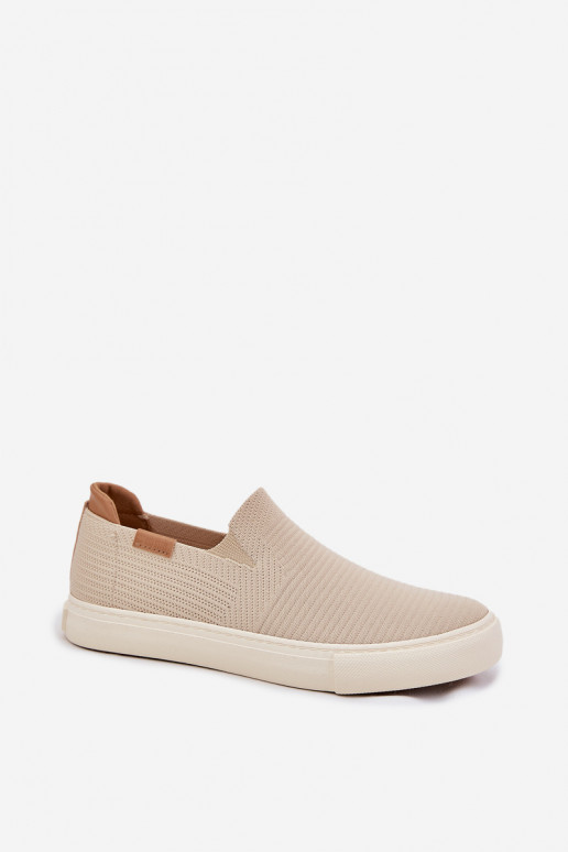 Laisvalaikio bateliai Slip-On Big Star RR274721 smėlio spalvos Laisvalaikio bateliai Slip-On Big Star RR274721 smėlio spalvos
