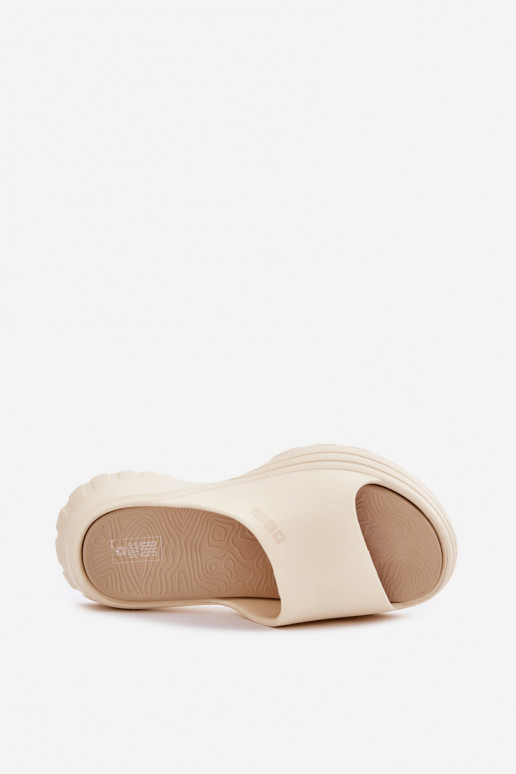  Moteriškos šlepetės Big Star RR274A579 smėlio spalvos