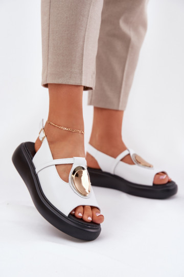   Elegantiško stiliaus Moteriškos basutės S.Barski GR51-603 baltos spalvos 2