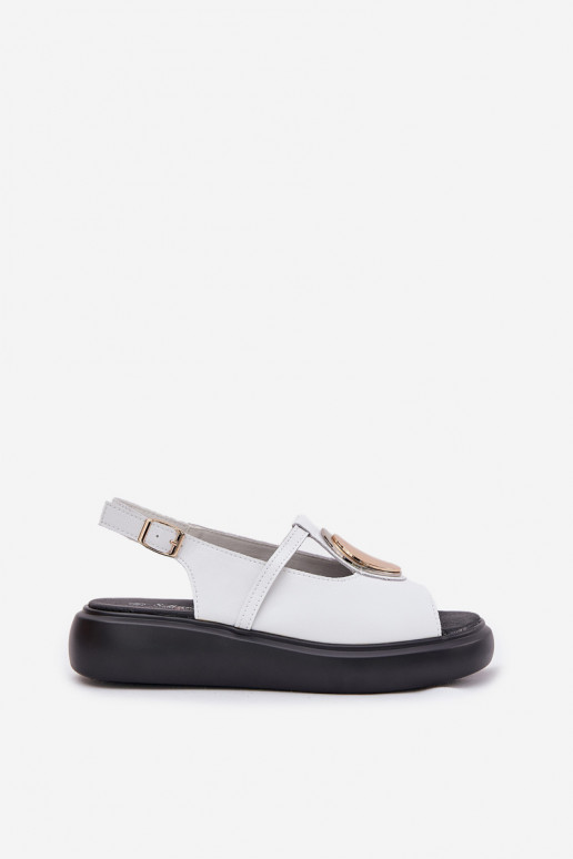   Elegantiško stiliaus Moteriškos basutės S.Barski GR51-603 baltos spalvos