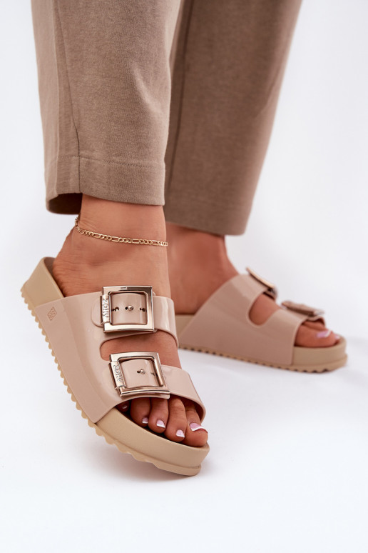  Šlepetės    NN285092 smėlio spalvos