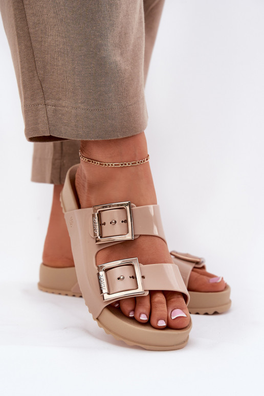  Šlepetės    NN285092 smėlio spalvos