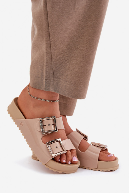  Šlepetės    NN285092 smėlio spalvos