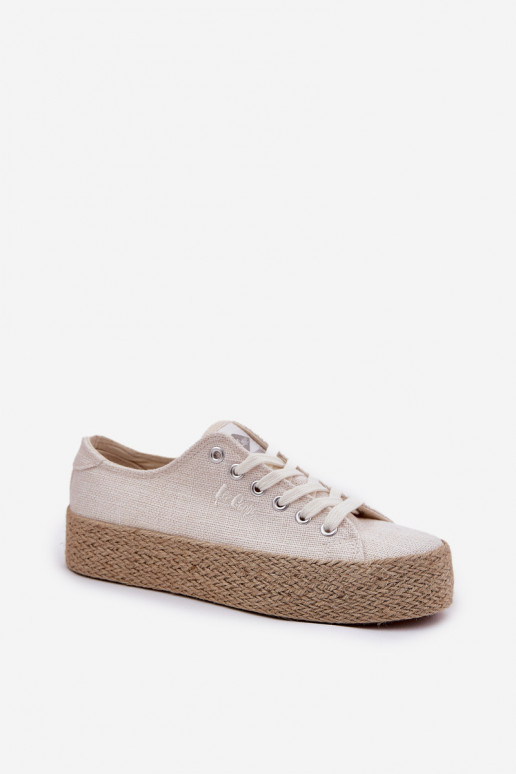 Laisvalaikio bateliai su platforma  Lee Cooper LCW-25-02-3284 dramblio kaulo spalvos Laisvalaikio bateliai su platforma  Lee Cooper LCW-25-02-3284 dramblio kaulo spalvos