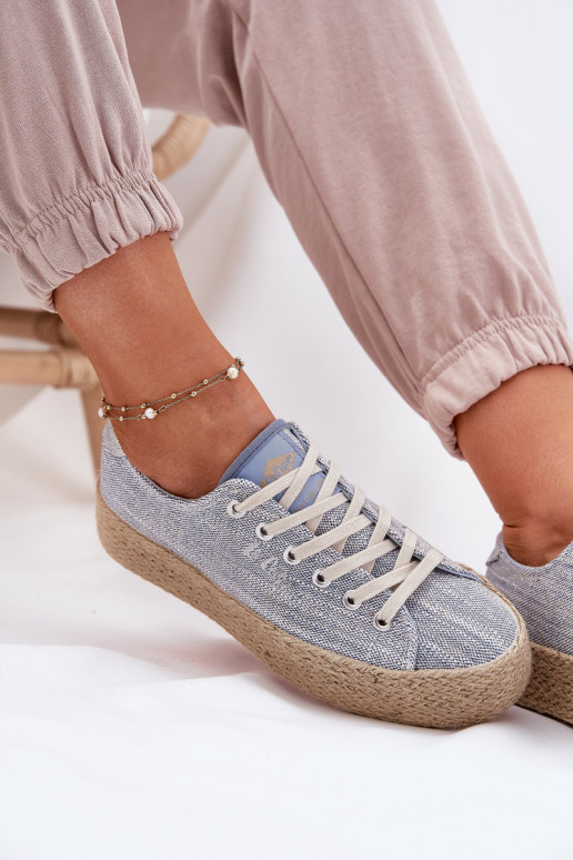 Laisvalaikio bateliai su platforma  Lee Cooper LCW-25-02-3283 mėlynos spalvos Laisvalaikio bateliai su platforma  Lee Cooper LCW-25-02-3283 mėlynos spalvos