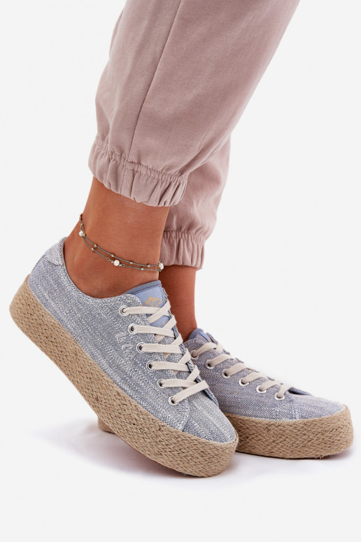 Laisvalaikio bateliai su platforma  Lee Cooper LCW-25-02-3283 mėlynos spalvos Laisvalaikio bateliai su platforma  Lee Cooper LCW-25-02-3283 mėlynos spalvos