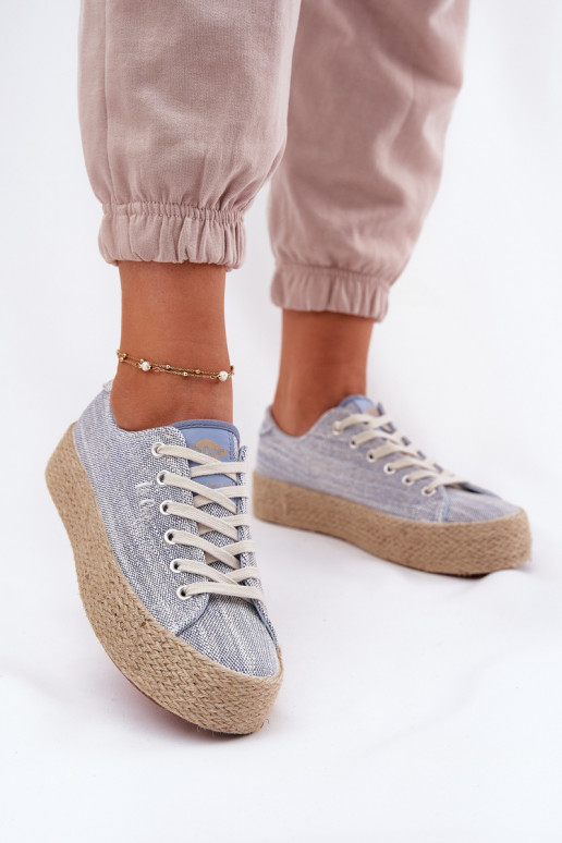 Laisvalaikio bateliai su platforma  Lee Cooper LCW-25-02-3283 mėlynos spalvos Laisvalaikio bateliai su platforma  Lee Cooper LCW-25-02-3283 mėlynos spalvos