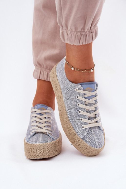 Laisvalaikio bateliai su platforma  Lee Cooper LCW-25-02-3283 mėlynos spalvos Laisvalaikio bateliai su platforma  Lee Cooper LCW-25-02-3283 mėlynos spalvos