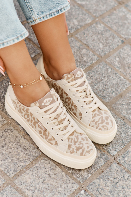 Laisvalaikio bateliai su leopardo kailio raštais Lee Cooper LCW-25-02-3330L smėlio spalvos  Laisvalaikio bateliai su leopardo kailio raštais Lee Cooper LCW-25-02-3330L smėlio spalvos