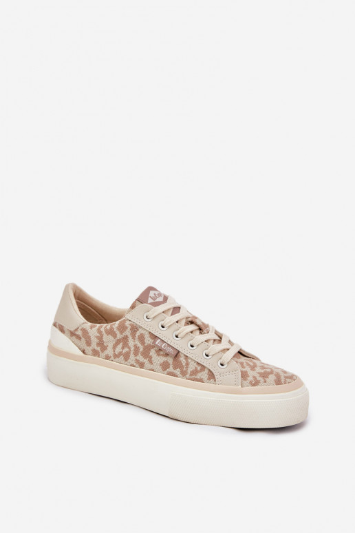 Laisvalaikio bateliai su leopardo kailio raštais Lee Cooper LCW-25-02-3330L smėlio spalvos  Laisvalaikio bateliai su leopardo kailio raštais Lee Cooper LCW-25-02-3330L smėlio spalvos