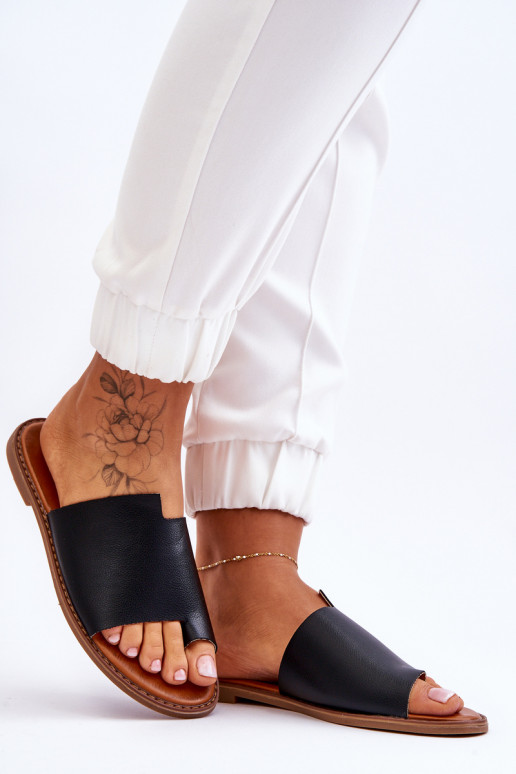  Šlepetės  Juodos spalvos Amite