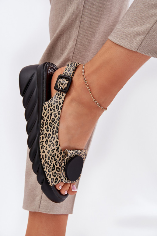 basutės Z Naturalnej Skóry  Artiker 56C2186 su leopardo kailio raštais basutės Z Naturalnej Skóry  Artiker 56C2186 su leopardo kailio raštais