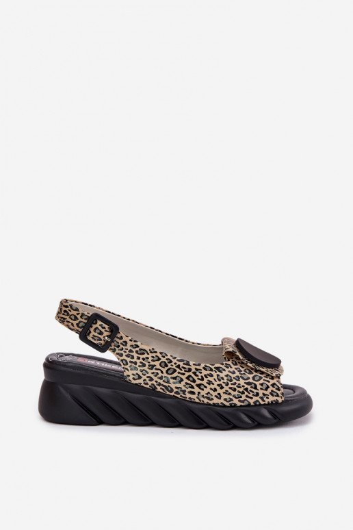 basutės Z Naturalnej Skóry  Artiker 56C2186 su leopardo kailio raštais basutės Z Naturalnej Skóry  Artiker 56C2186 su leopardo kailio raštais
