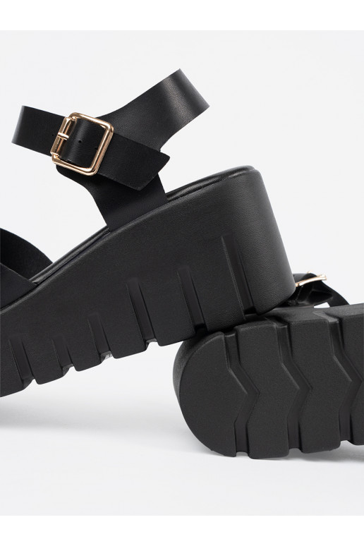 basutės juodos spalvos su aukšta platforma basutės juodos spalvos su aukšta platforma