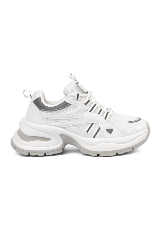  baltos spalvos batai su platforma