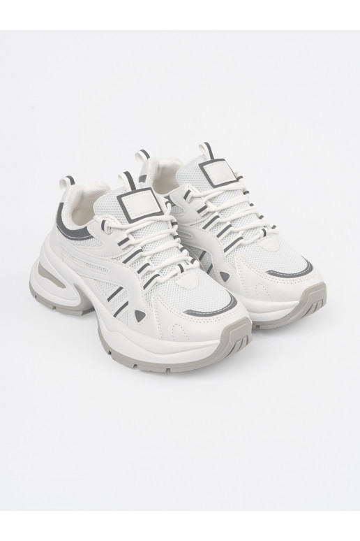  baltos spalvos batai su platforma