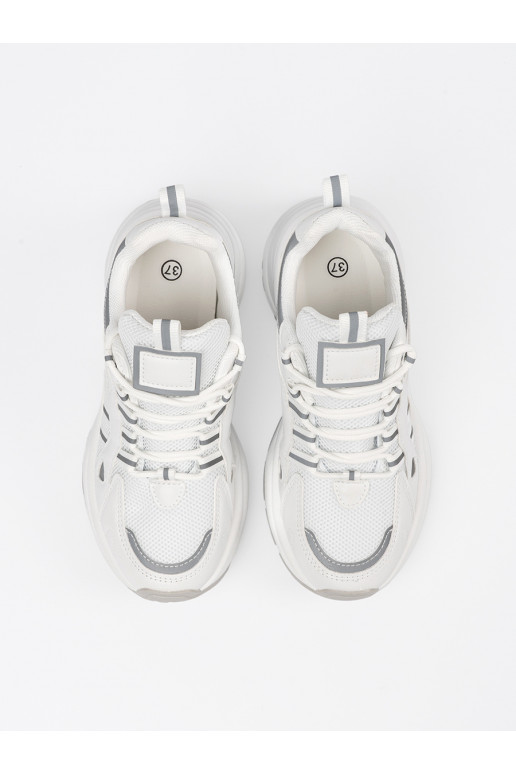  baltos spalvos batai su platforma