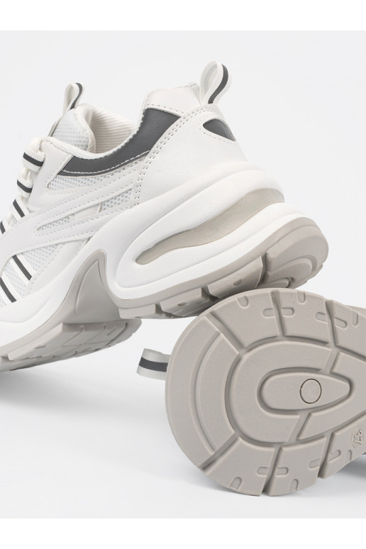  baltos spalvos batai su platforma