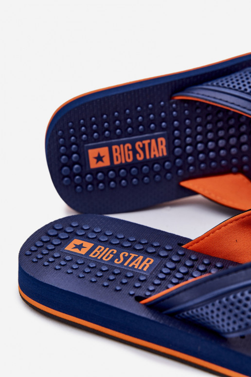 Šlepetės  Big Star RR174437 tamsiai mėlynos spalvos  Šlepetės  Big Star RR174437 tamsiai mėlynos spalvos