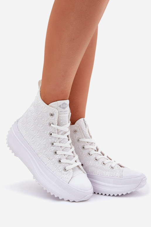 laisvalaikio batai su auliuku  Lee Cooper LCW-25-31-3461L baltos spalvos laisvalaikio batai su auliuku  Lee Cooper LCW-25-31-3461L baltos spalvos