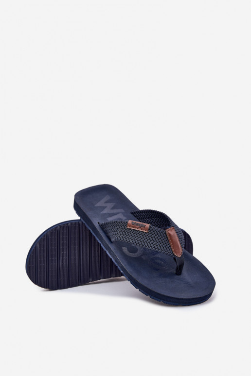 Tamsiai mėlynos spalvos vyriškos šlepetės, INRANGLER ZANE FLIPFLOP MEN LOIN 20251044.24H