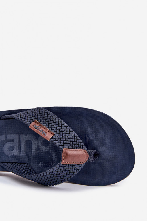 Tamsiai mėlynos spalvos vyriškos šlepetės, INRANGLER ZANE FLIPFLOP MEN LOIN 20251044.24H