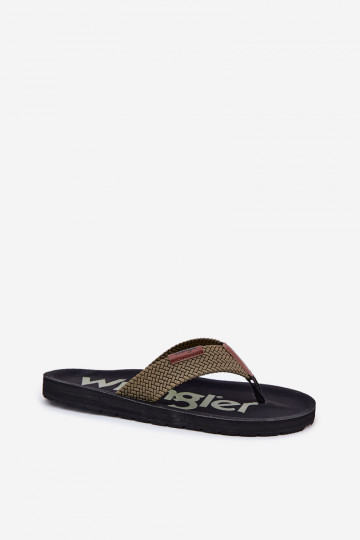 Šlepetės   WRANGLER ZANE FLIPFLOP MEN LOW 20251044.20251044.57B žalios spalvos