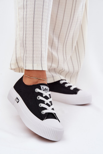 Laisvalaikio bateliai su platforma LEE ISLA C WOMEN LOW 50251001 Juodos spalvos