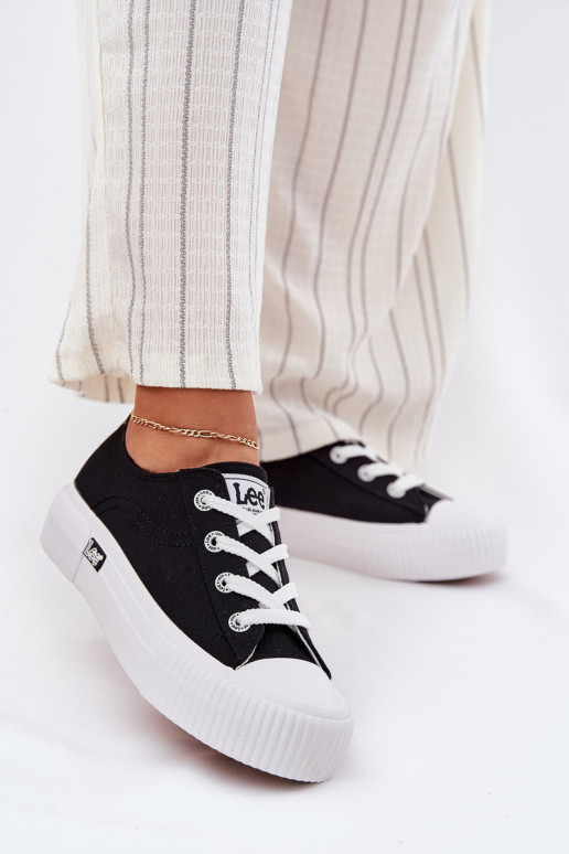 Laisvalaikio bateliai su platforma LEE ISLA C WOMEN LOW 50251001 Juodos spalvos Laisvalaikio bateliai su platforma LEE ISLA C WOMEN LOW 50251001 Juodos spalvos