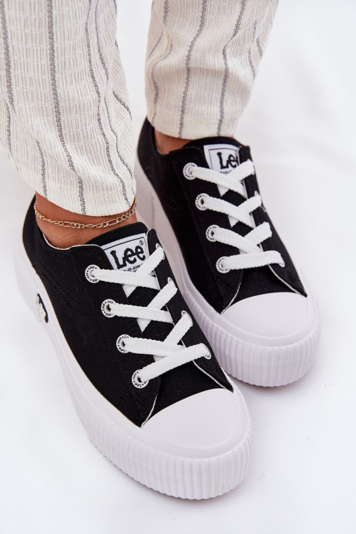Laisvalaikio bateliai su platforma LEE ISLA C WOMEN LOW 50251001 Juodos spalvos Laisvalaikio bateliai su platforma LEE ISLA C WOMEN LOW 50251001 Juodos spalvos