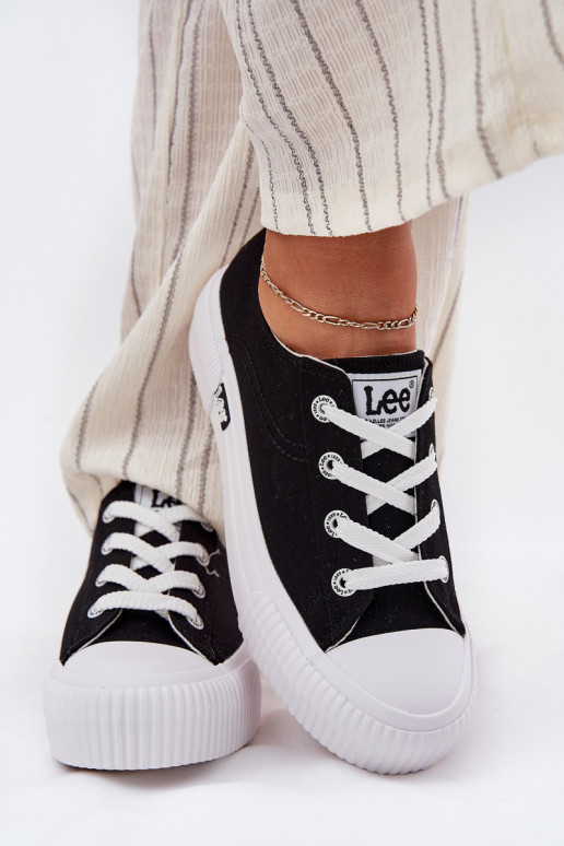 Laisvalaikio bateliai su platforma LEE ISLA C WOMEN LOW 50251001 Juodos spalvos Laisvalaikio bateliai su platforma LEE ISLA C WOMEN LOW 50251001 Juodos spalvos
