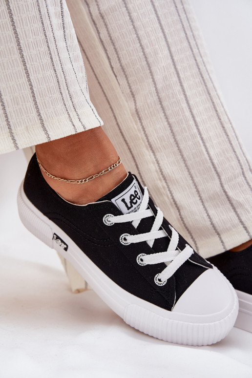 Laisvalaikio bateliai su platforma LEE ISLA C WOMEN LOW 50251001 Juodos spalvos Laisvalaikio bateliai su platforma LEE ISLA C WOMEN LOW 50251001 Juodos spalvos