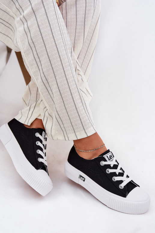 Laisvalaikio bateliai su platforma LEE ISLA C WOMEN LOW 50251001 Juodos spalvos Laisvalaikio bateliai su platforma LEE ISLA C WOMEN LOW 50251001 Juodos spalvos