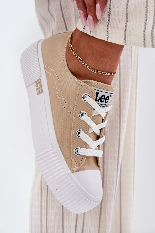 Laisvalaikio bateliai su platforma LEE ISLA C WOMEN LOW 50251001 smėlio spalvos Laisvalaikio bateliai su platforma LEE ISLA C WOMEN LOW 50251001 smėlio spalvos