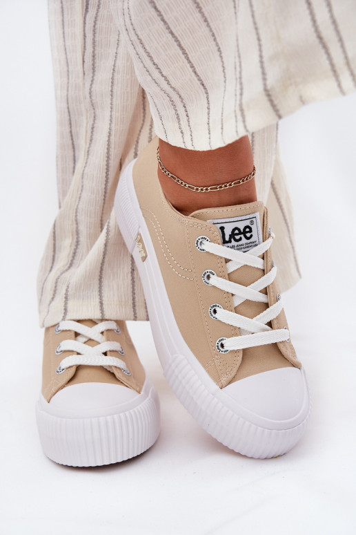 Laisvalaikio bateliai su platforma LEE ISLA C WOMEN LOW 50251001 smėlio spalvos Laisvalaikio bateliai su platforma LEE ISLA C WOMEN LOW 50251001 smėlio spalvos