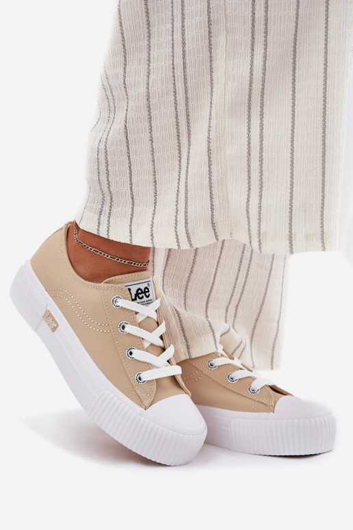 Laisvalaikio bateliai su platforma LEE ISLA C WOMEN LOW 50251001 smėlio spalvos Laisvalaikio bateliai su platforma LEE ISLA C WOMEN LOW 50251001 smėlio spalvos