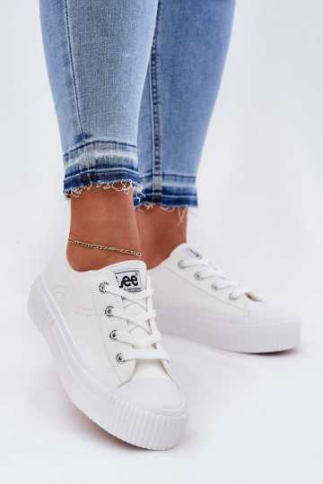 Laisvalaikio bateliai su platforma LEE ISLA C WOMEN LOW 50251001 baltos spalvos 2
