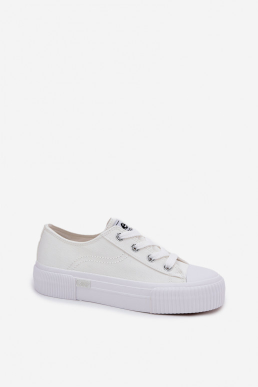 Laisvalaikio bateliai su platforma LEE ISLA C WOMEN LOW 50251001 baltos spalvos Laisvalaikio bateliai su platforma LEE ISLA C WOMEN LOW 50251001 baltos spalvos