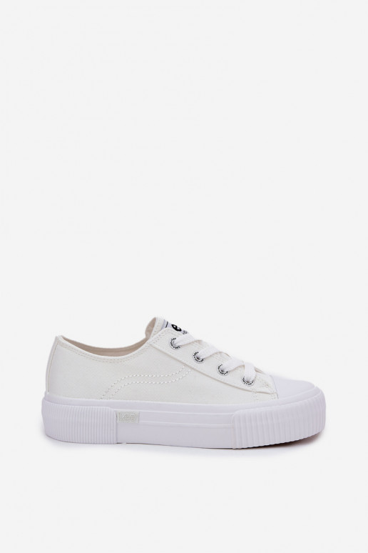 Laisvalaikio bateliai su platforma LEE ISLA C WOMEN LOW 50251001 baltos spalvos Laisvalaikio bateliai su platforma LEE ISLA C WOMEN LOW 50251001 baltos spalvos