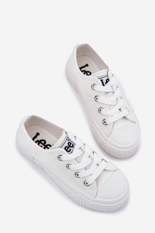 Vaikiški sportbačiai LEE ISLA C LOW JR 50251058 baltos spalvos