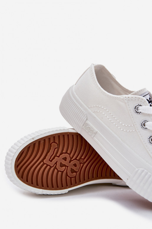 Vaikiški sportbačiai LEE ISLA C LOW JR 50251058 baltos spalvos