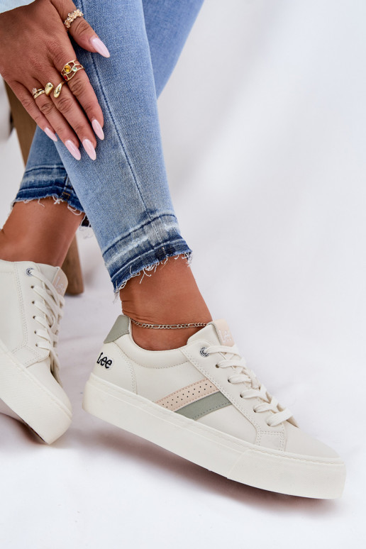 modelio batai  LEE LAYLA WOMEN LOW 50251003 Zgaszona Biel  modelio batai  LEE LAYLA WOMEN LOW 50251003 Zgaszona Biel