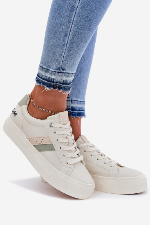 modelio batai  LEE LAYLA WOMEN LOW 50251003 Zgaszona Biel  modelio batai  LEE LAYLA WOMEN LOW 50251003 Zgaszona Biel