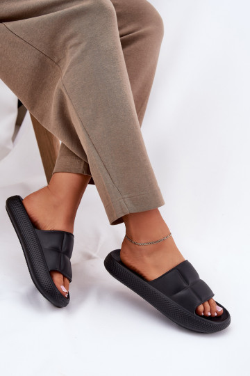 Moteriškos šlepetės LEE MAYA SLIDER WOMEN LOW 50251016 Juodos spalvos